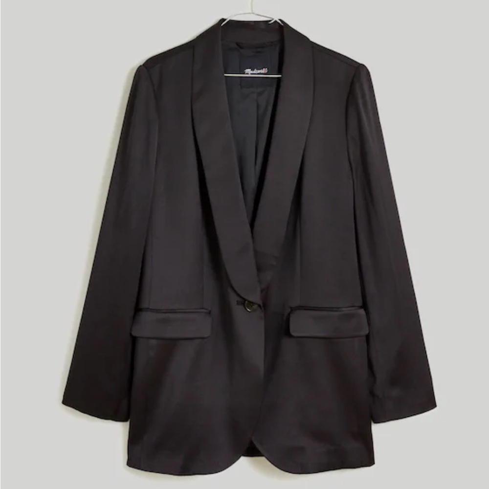 Madewell Satin Oversized Blazer